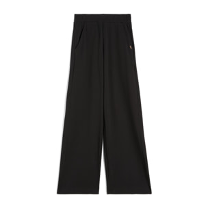 Pantaloni palazzo in heavy jersey stretch