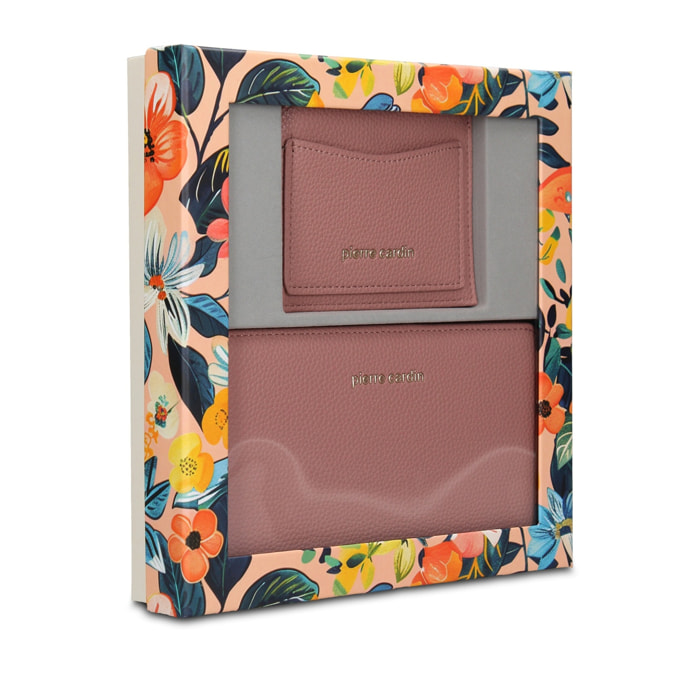 Portafoglio da donna in vera pelle - Modello Lumina Pro - Casual - 19.0 x 10.0 x 3.0 cm