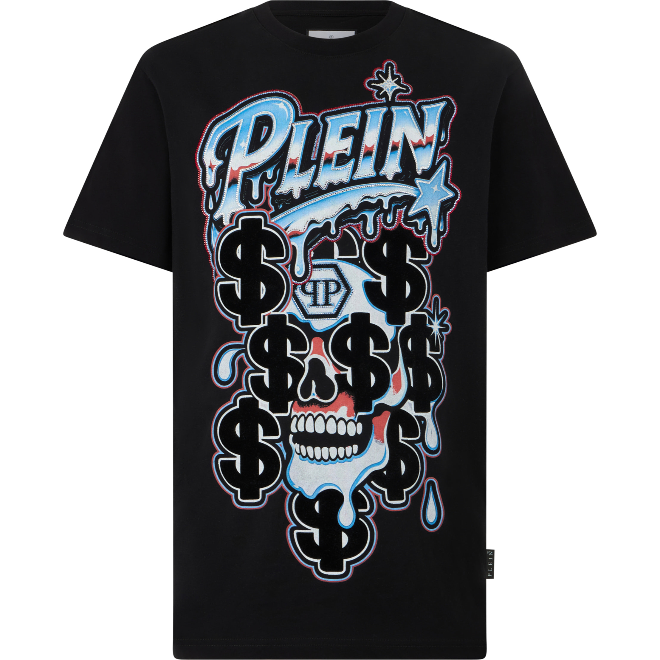 PHILIPP PLEIN Camiseta de cuello redondo y manga corta SKULL