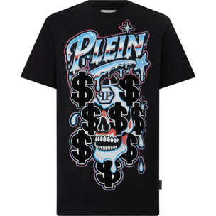 PHILIPP PLEIN Camiseta de cuello redondo y manga corta SKULL