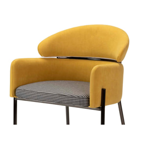 Silla Velvet Amarillo Royal 57x58x78 Cm