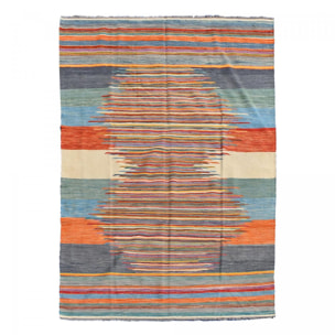 Authentique tapis d'orient kilim tissé à la main