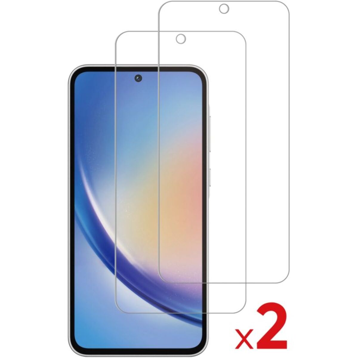 Protège écran ESSENTIELB Samsung A35 / A55 Verre trempé X2