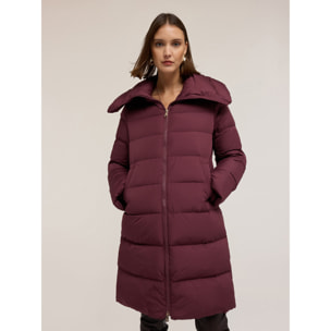 Motivi - Plumífero largo con cuello amplio - Burgundy