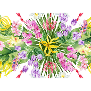 Tovaglia Stampa Digitale 100% Cotone Disegno Tropical