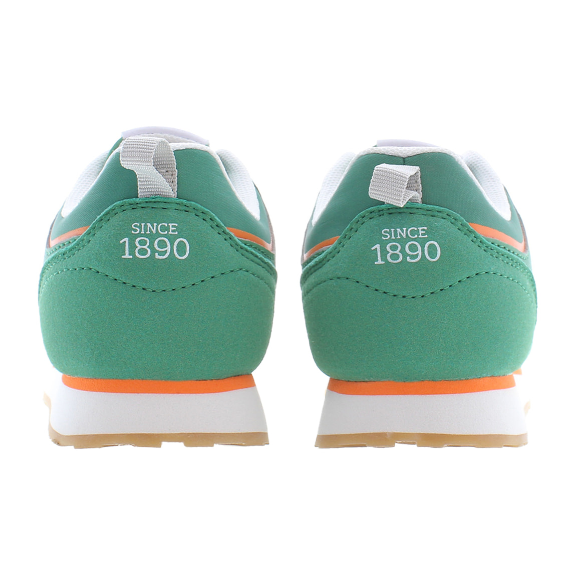 Sneakers U.S. Polo Assn Military Green-Orange