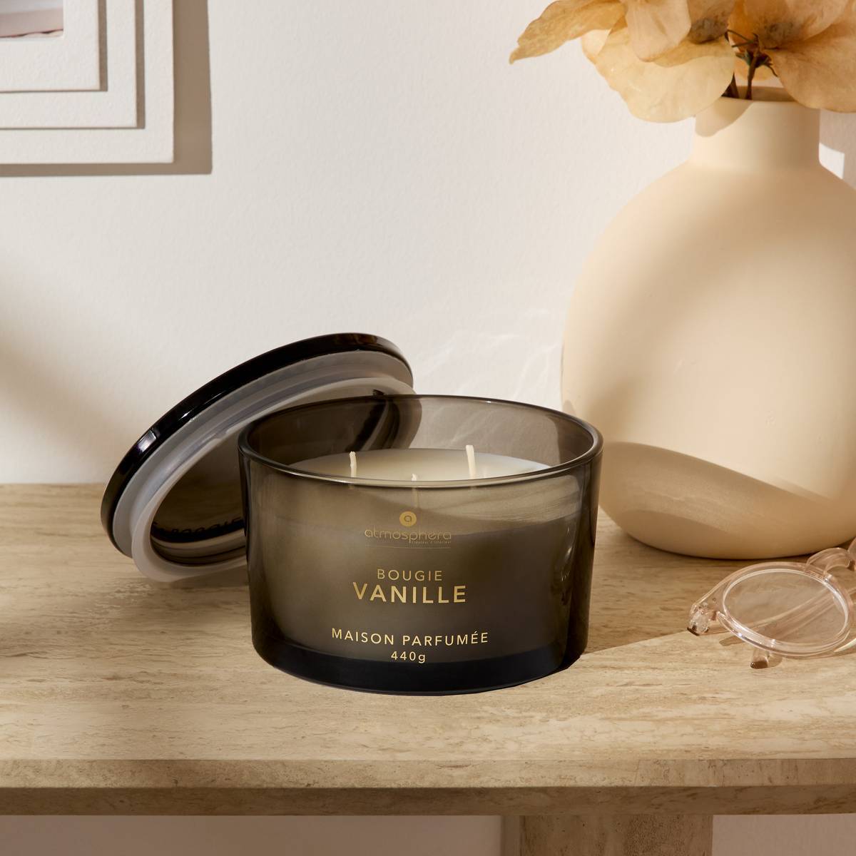 Bougie parfumée 440 g Glowy vanille