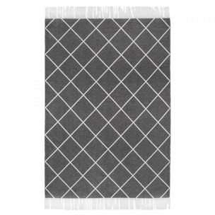 Tapis salon et chambre tissé en coton motif géométrique HAPO