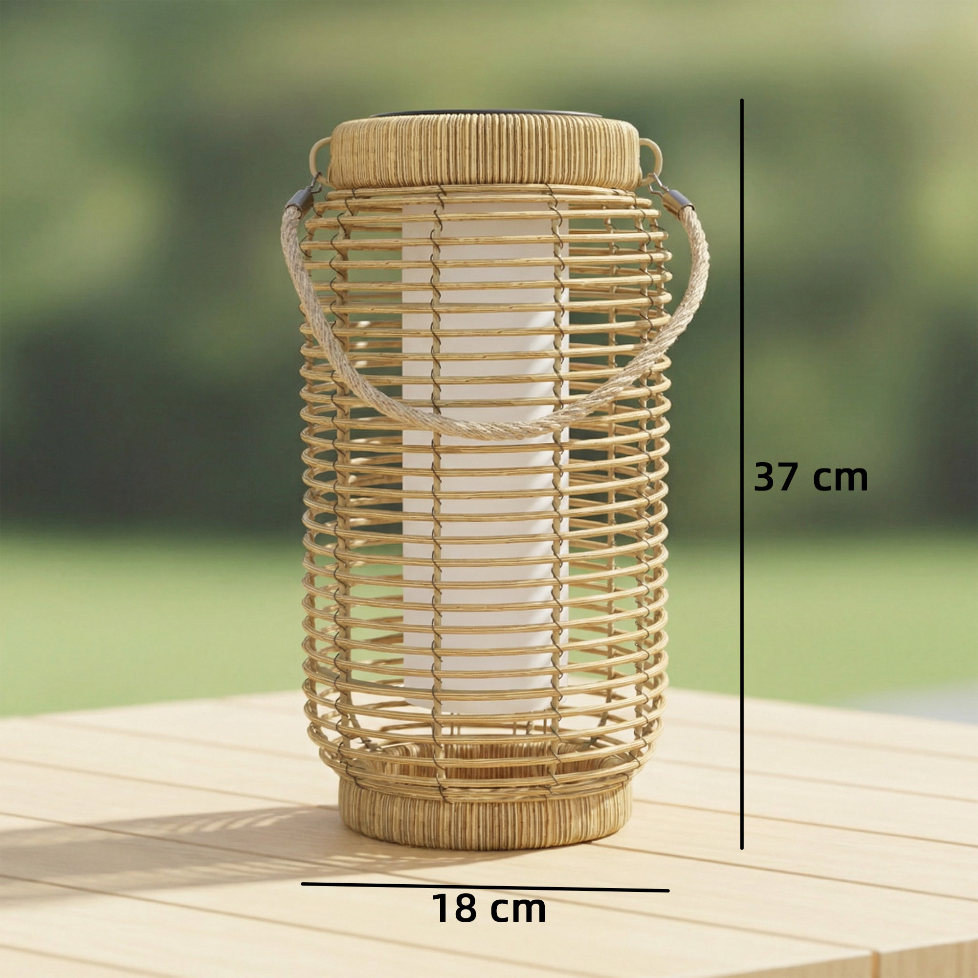 Lot de 2 lampadaires lanternes solaire LED marche/arrêt auto sable