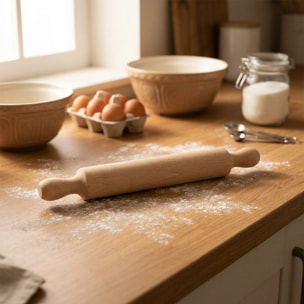 Rouleau à pâtisserie en bois certifié FSC 35 cm Zenker Smart Pastry