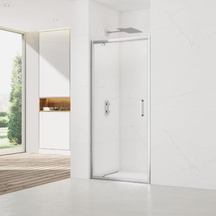 Porte de douche 80x195 cm SAT TEX chrome brillant (SIKOTEXP80CRT)