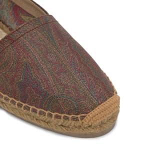Alpargata plana Kenda en el icónico tejido jacquard by ETRO