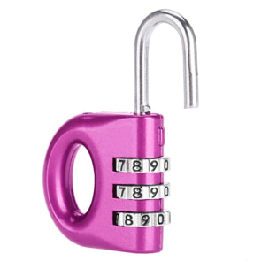 Candado de seguridad antirrobo con combinación numérica para mochilas y maletas.