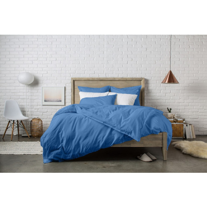 Housse De Couette bonnet 40cm Percale Lake