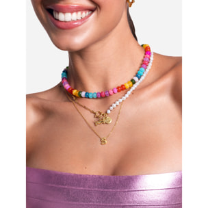 Collana Hailey Letter Acciao Placcato Oro