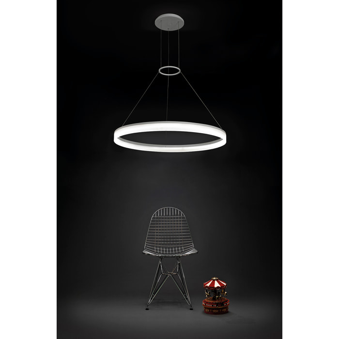 LEDS C4 Colgante Circ Round Ø1000 LED 49.3 Blanco cálido - 3000K ON-OFF Blanco 3473lm