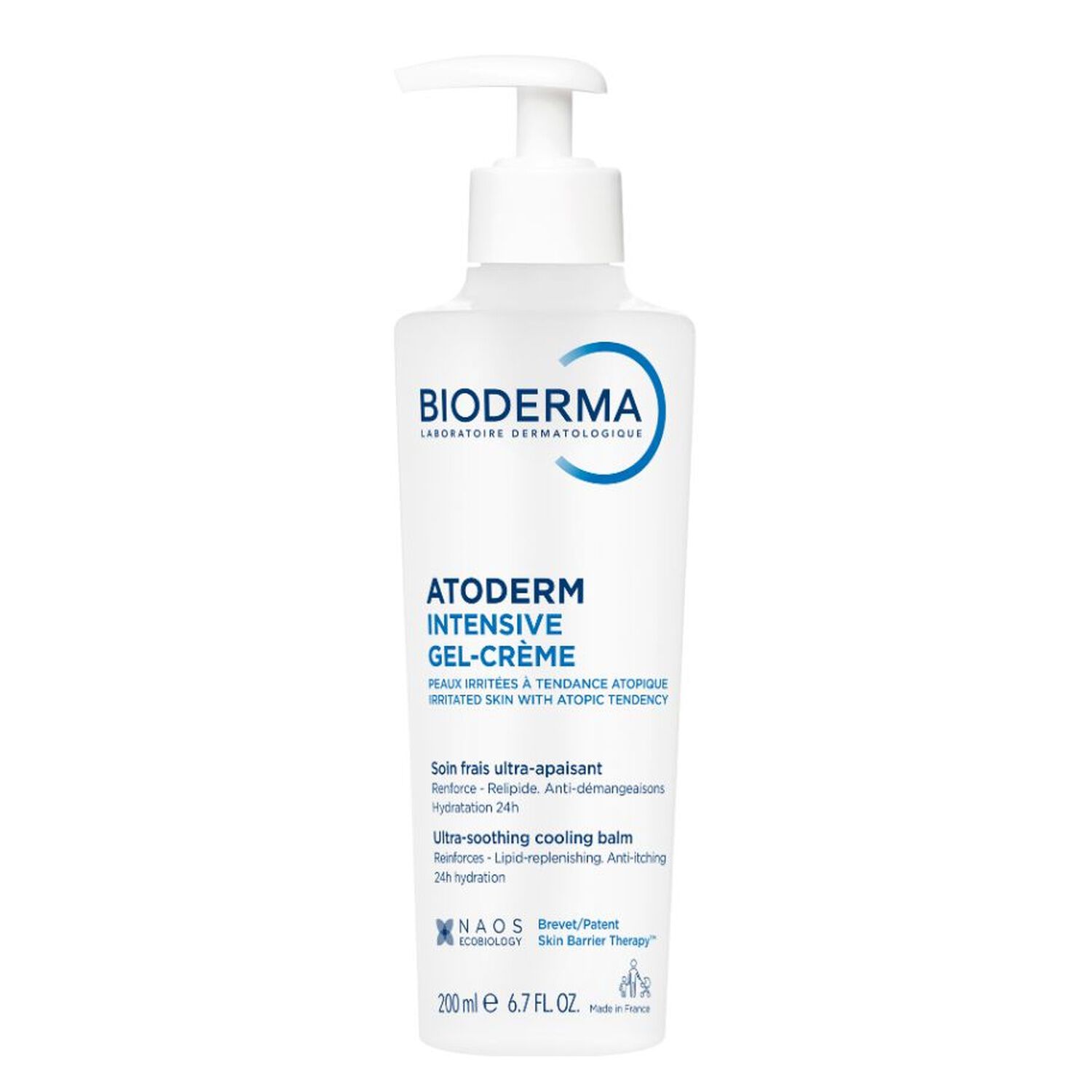 Atoderm Intensive Gel-Crème - Soin Frais Ultra-Apaisant Peaux sensibles