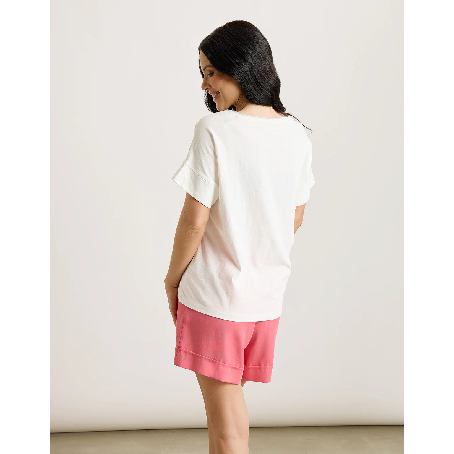 Camiseta Manga Corta Off White - Noltan