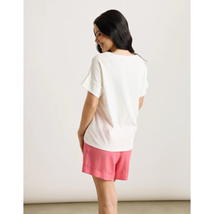 Camiseta Manga Corta Off White - Noltan