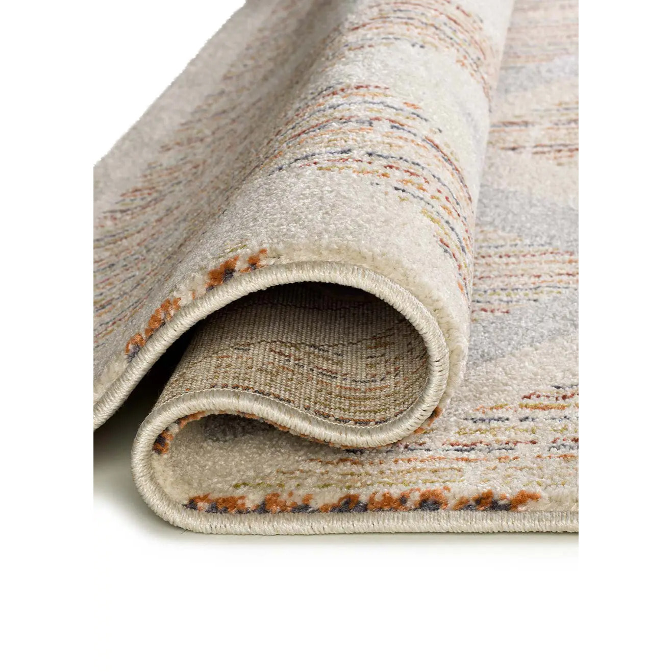 SIROCO Alfombra geométrica de pelo corto multicolor, varias medidas disponibles.