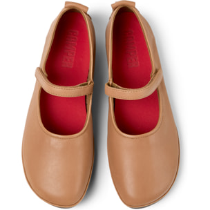 Bailarinas - CAMPER Right Nina - Beige - Cuero liso
