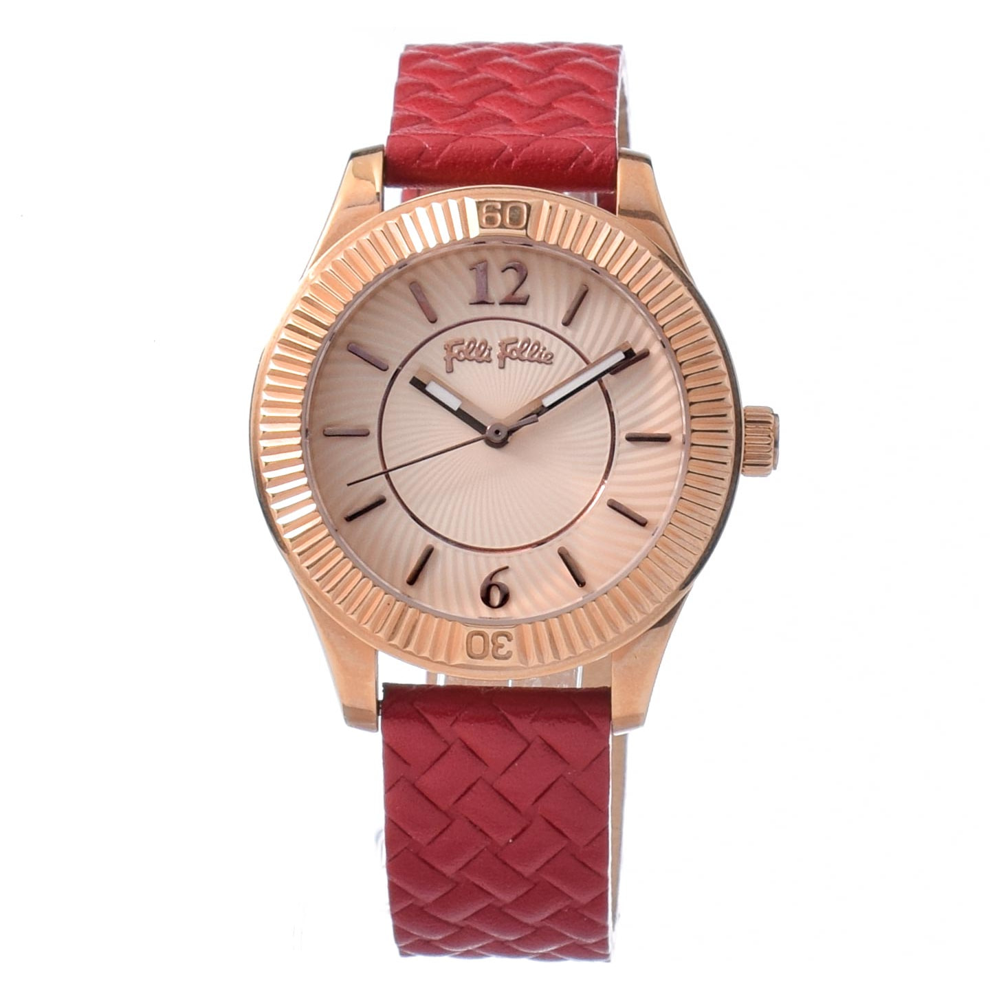 Reloj Folli Follie WF16R018SPR Mujer Analogico Cuarzo con Correa de Cuero