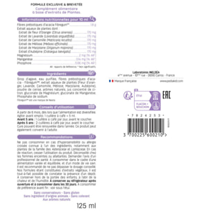 PEDIAKID - Sirop Sommeil - Complément Alimentaire Naturel - Formule Exclusive au Sirop d'Agave - Améliore la Qualité du Sommeil - Favorise l'Endormissement - Arôme Cerise - Lot de 2 sirops 125ml