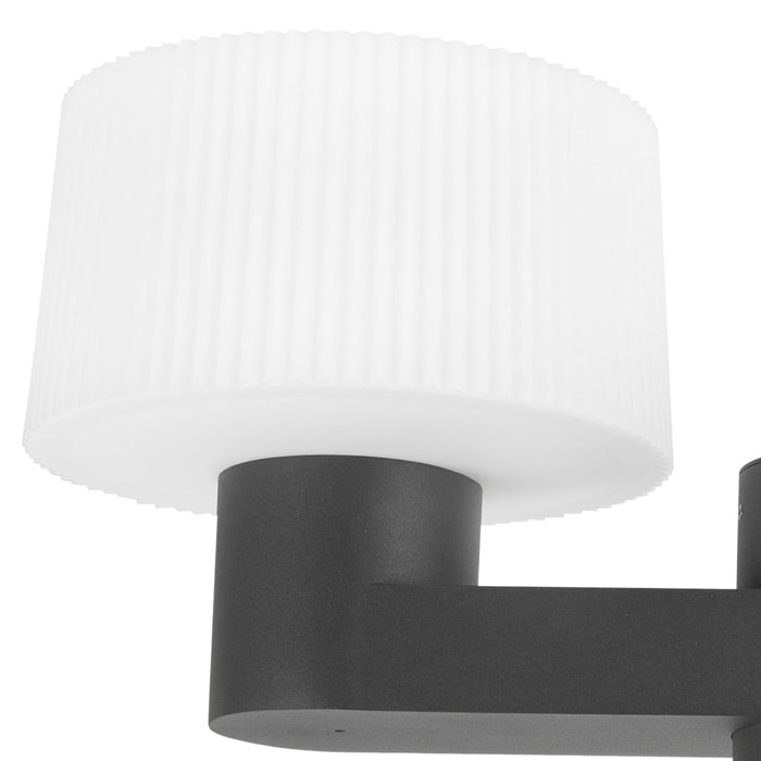 MUFFIN Lampadaire extérieure gris foncé 2XE27