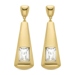 Pendientes Lux by Lux acabadoss en oro amarillo 18k