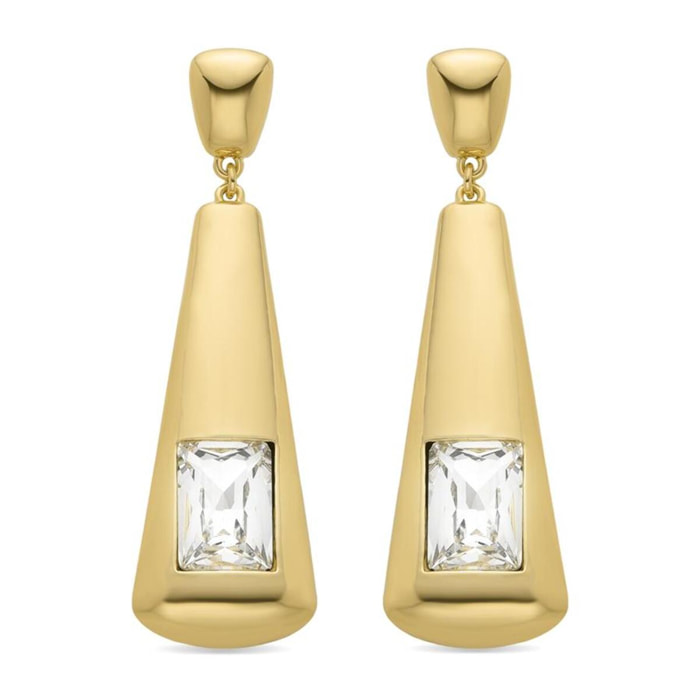 Pendientes Lux by Lux acabadoss en oro amarillo 18k