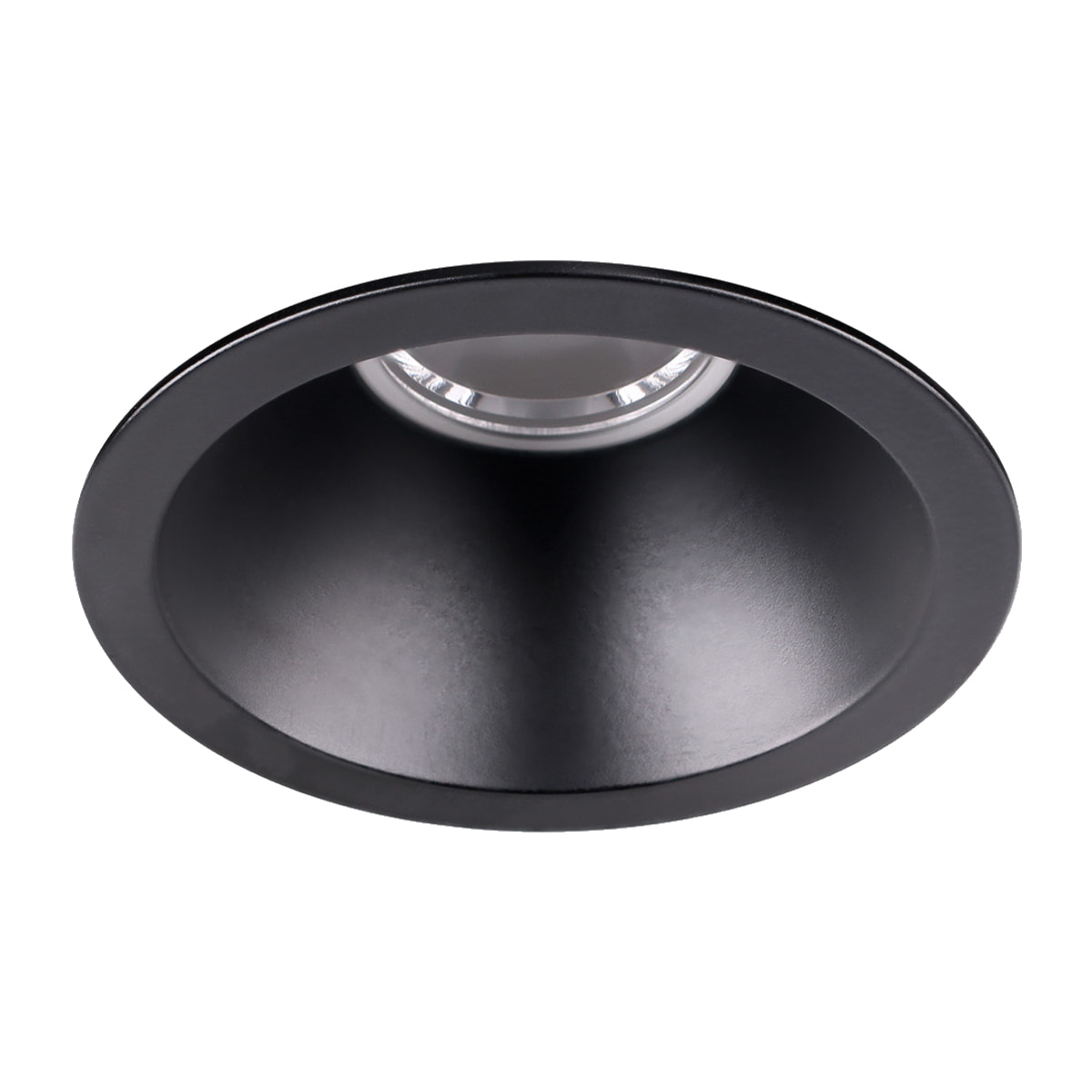 Ledsc4 LedsC4 Downlight LED Alta Comodidad Visual Mini Redondo Fijo, 299 Lúmenes, 3000K, Aluminio y PMMA, Diseño Moderno Negro, Iluminación Interior Decorativa