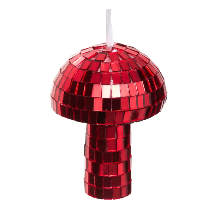 Suspension de sapin champignon effet disco 8 cm