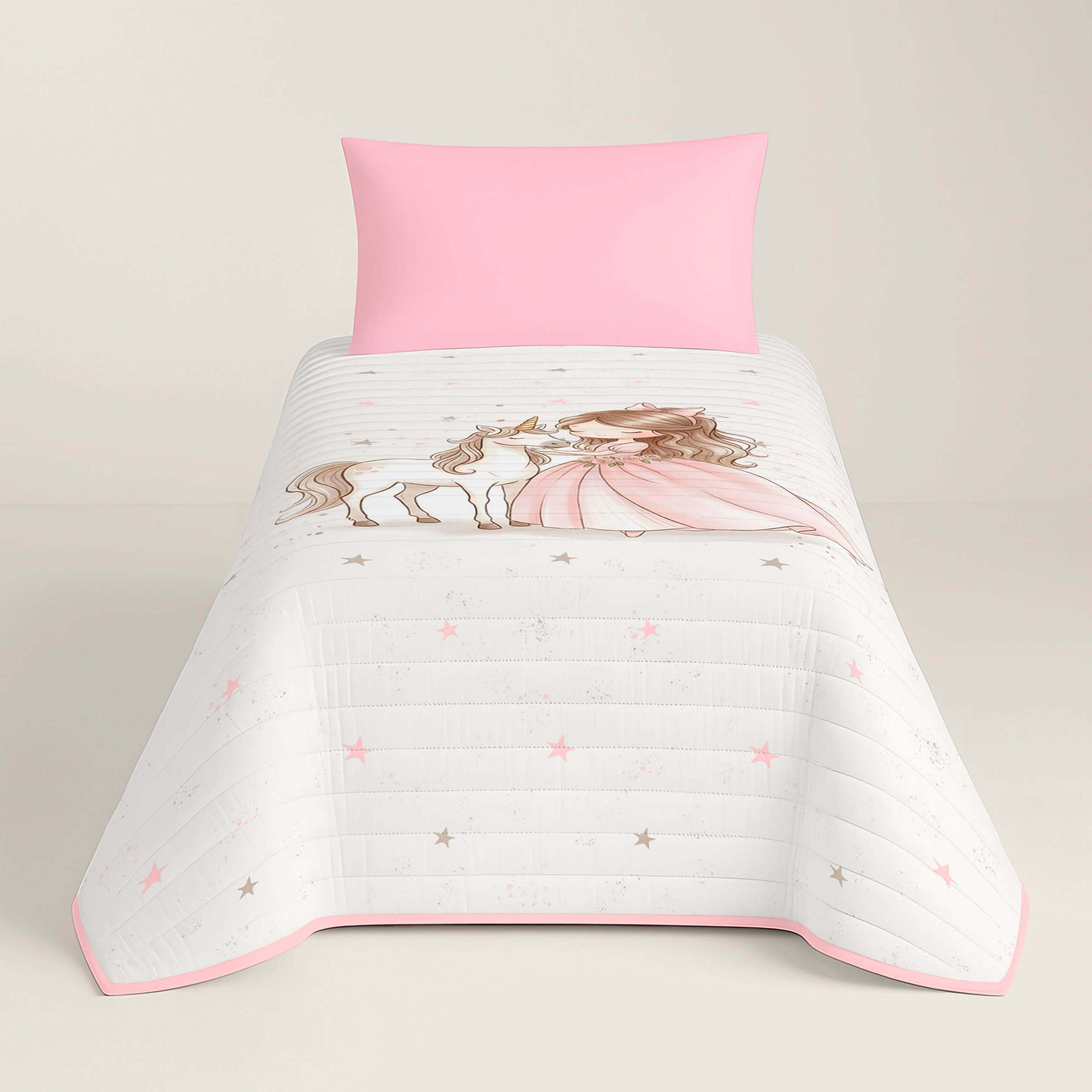 Colcha Bouti Estampada - 2 Piezas - 100% Poliéster - Microfibra - Infantil - 70 gr/m² - Martina