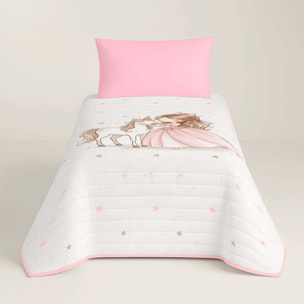 Colcha Bouti Estampada - 2 Piezas - 100% Poliéster - Microfibra - Infantil - 70 gr/m² - Martina