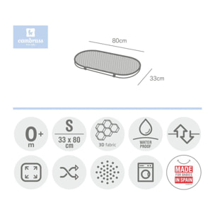Cambrass Protec.Colchon 3D-Moises/Carro Liso E