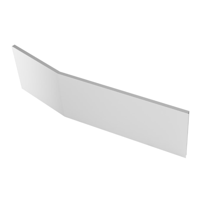 Tablier bain douche Bastille installation en niche blanc mat