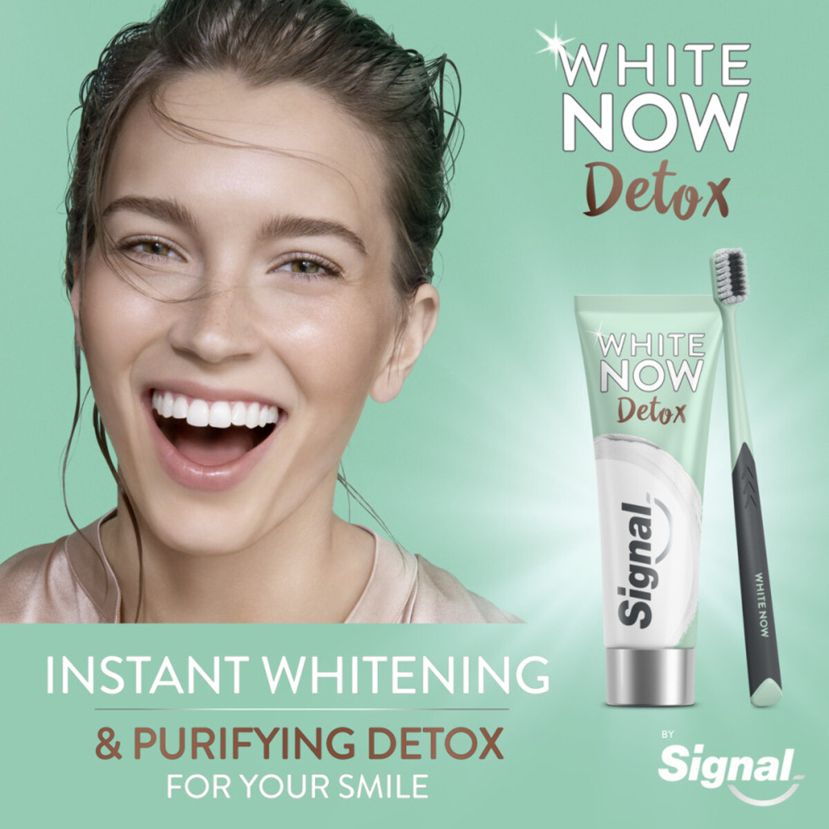 Signal White Now Dentifrice Blancheur Detox Argile & Coco 75ml