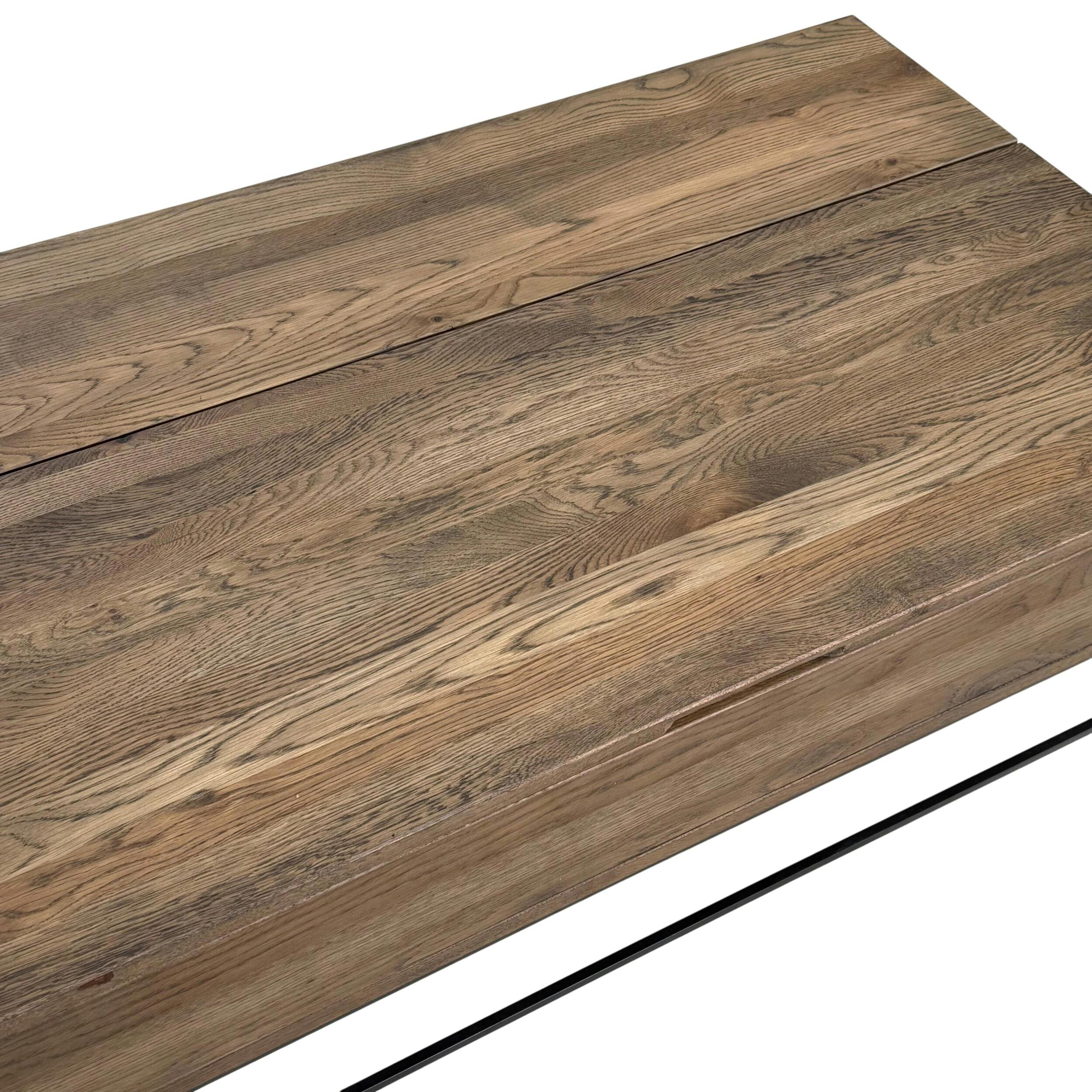 Table basse relevable chêne massif HUDSON