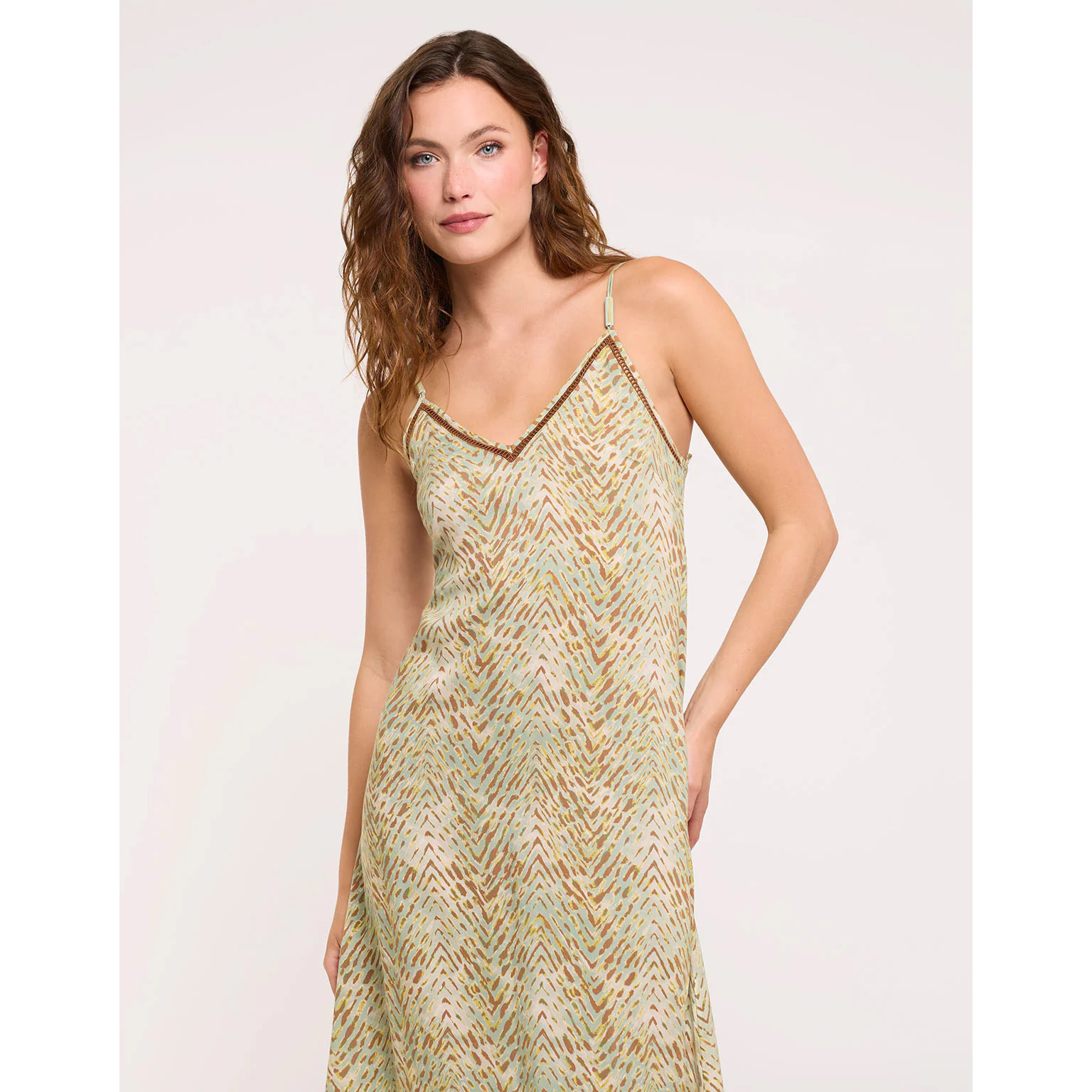 Vestido Largo Caqui - Sailis