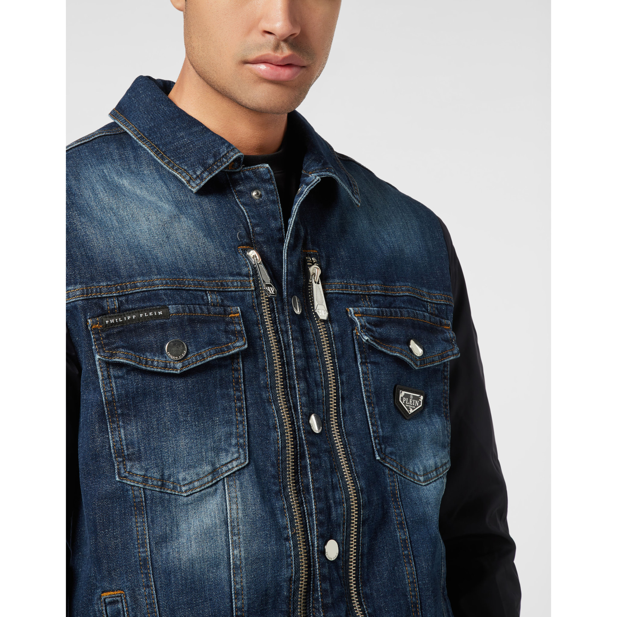 PHILIPP PLEIN Chaqueta vaquera COLLEGE