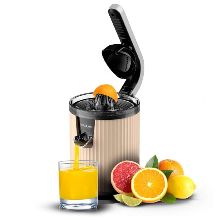 Cecotec Exprimidor eléctrico de brazo Exprimidor de brazo Xqueeze RetroJuice 600