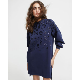 abito circolare con paillettes