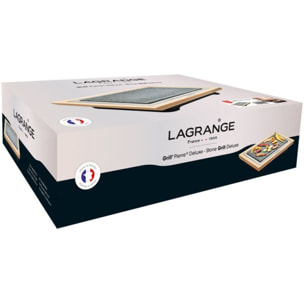 Pierre à cuire LAGRANGE Grill' Pierre® Deluxe bois clair à poser, 37.3x23.4 cm