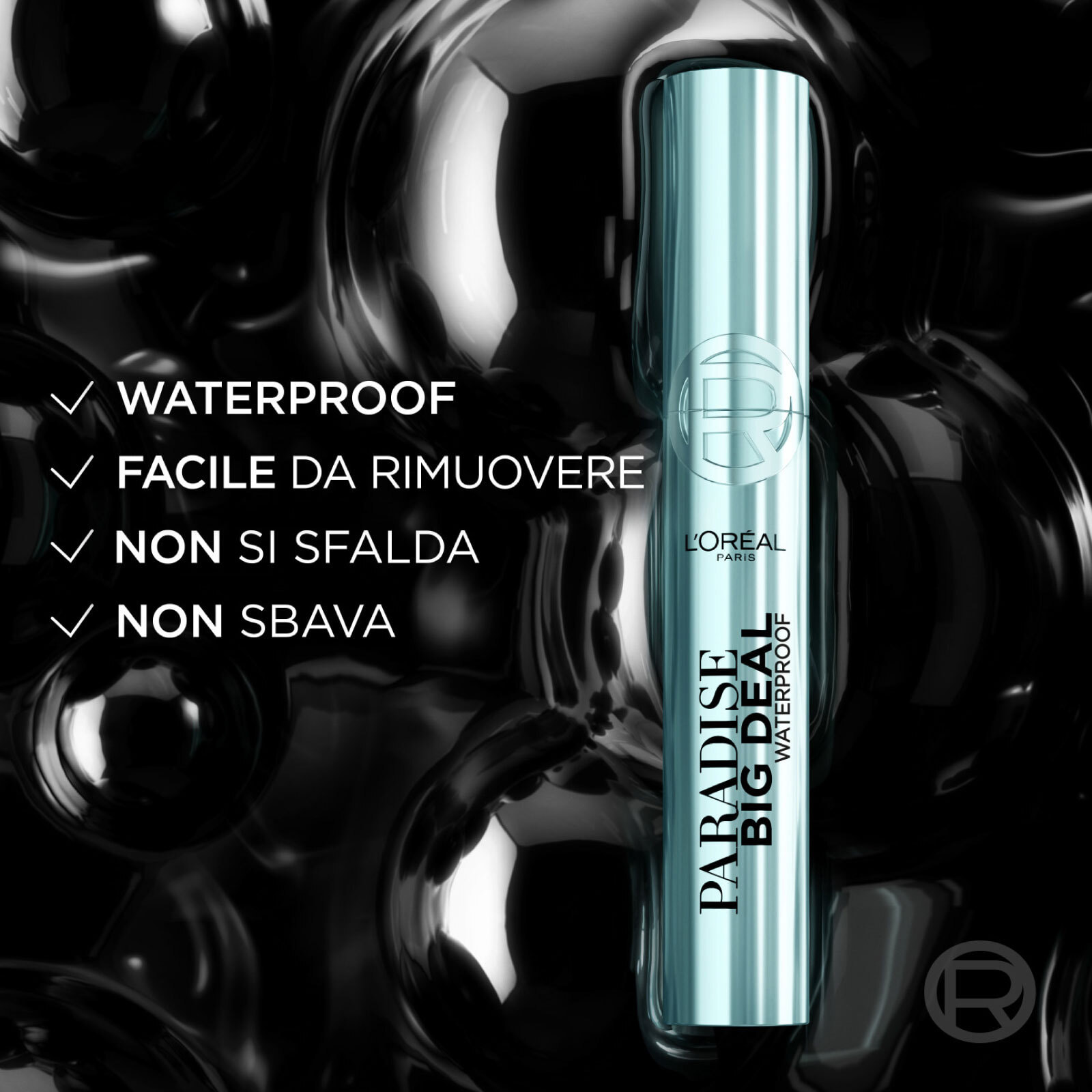 Mascara Nero Paradise Big Deal Waterproof Volumizzante Allungante Modulabile per uno Sguardo Intenso