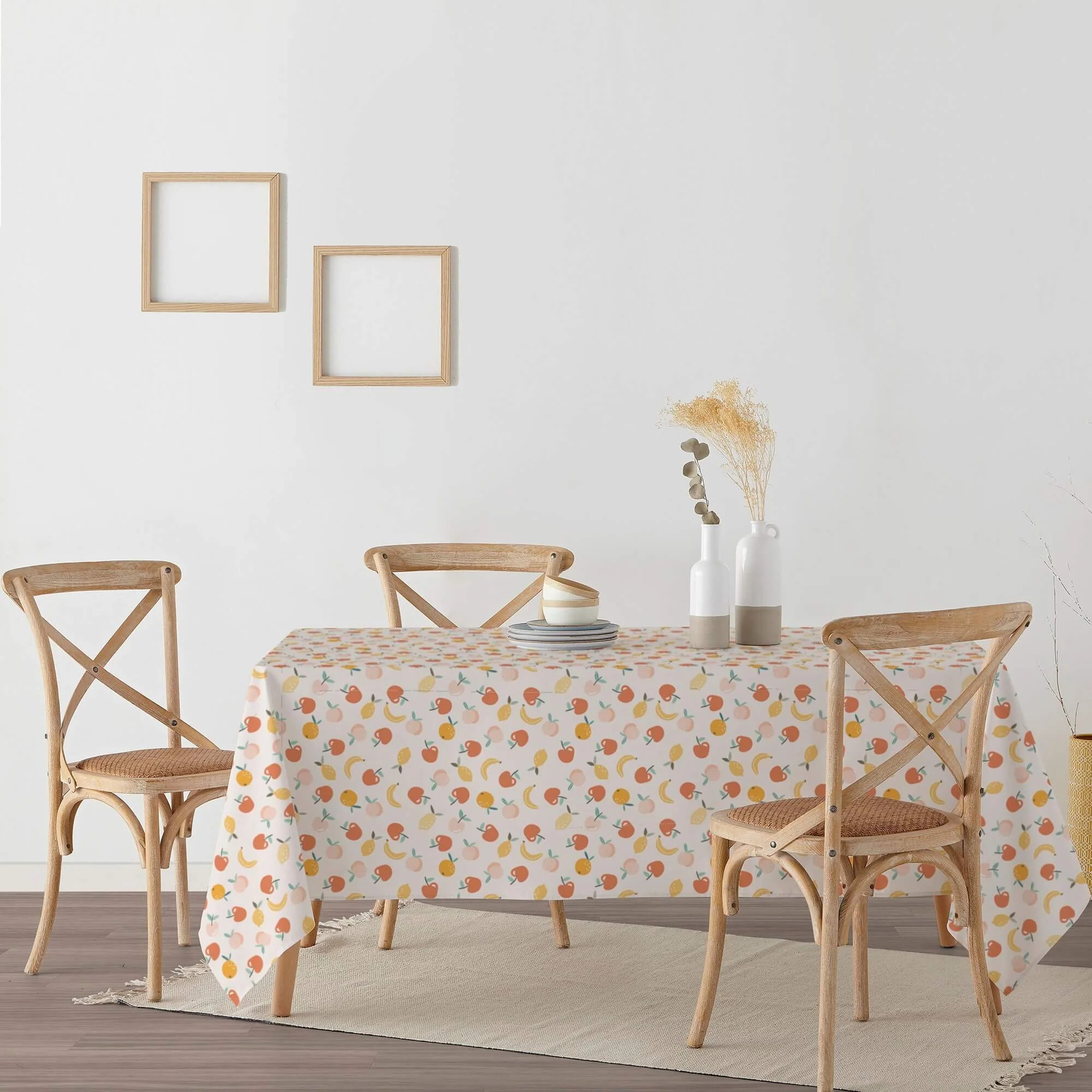 Nappe enduite 0220-47 - 100% coton - traitement antitaches - Multicolore