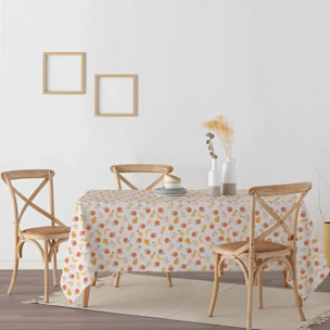 Nappe enduite 0220-47 - 100% coton - traitement antitaches - Multicolore