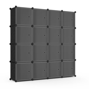 Armoire de rangement multifonction 16 cubes