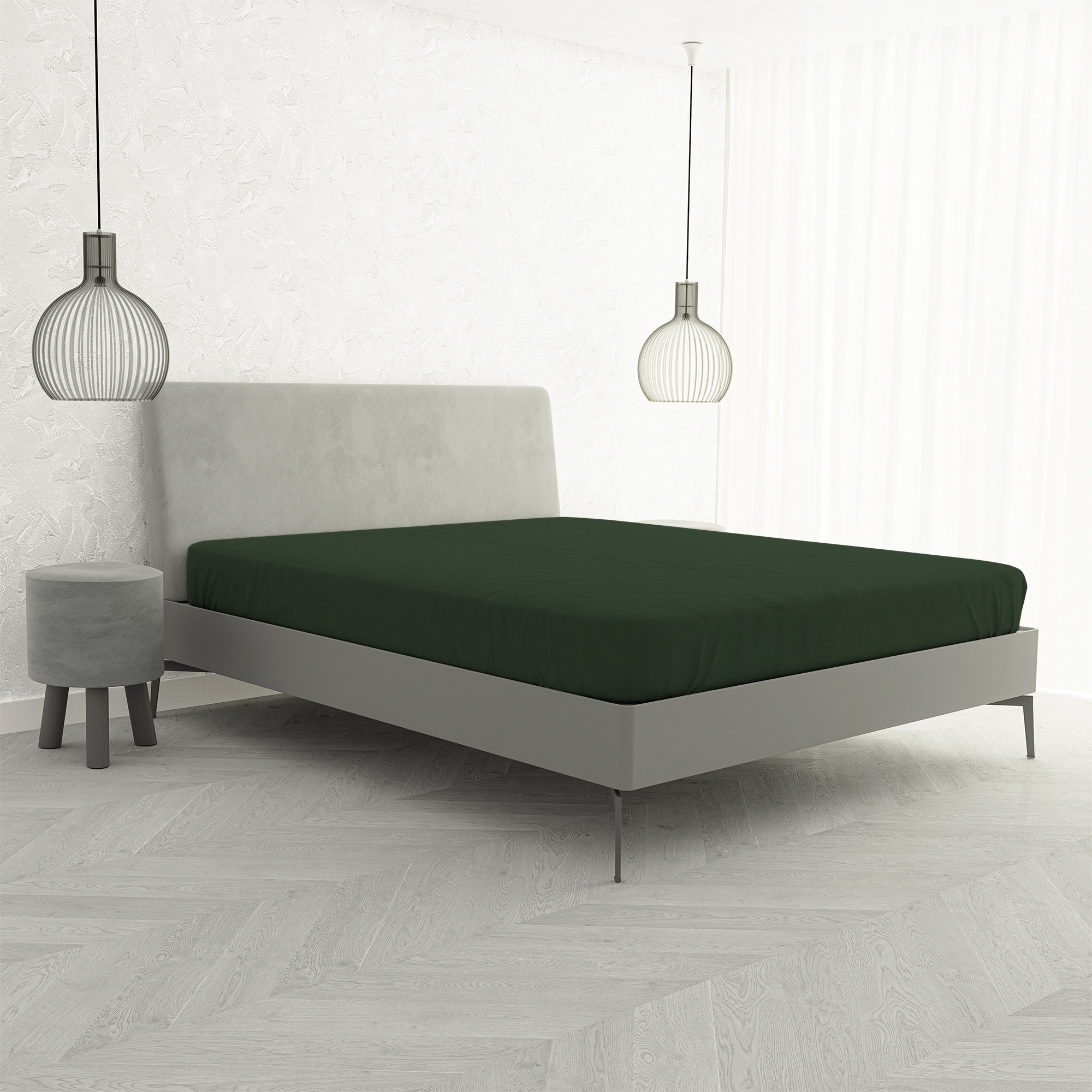 LENZUOLO SOTTO CON ANGOLI MAX COLOR, 100% COTONE MADE IN ITALY