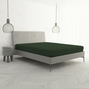 LENZUOLO SOTTO CON ANGOLI MAX COLOR, 100% COTONE MADE IN ITALY