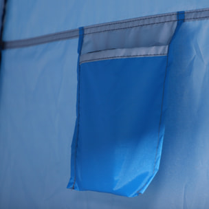 Carpa Vestidor de Poliéster Oxford Metal 1,2x1,2x1,9m Azul